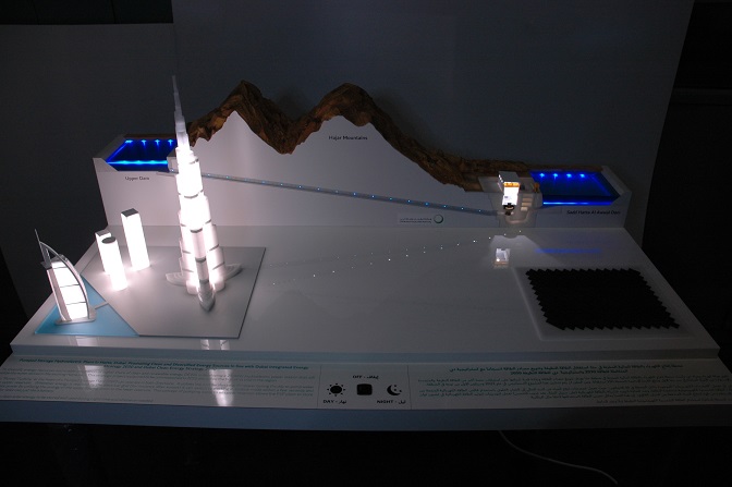 maquette edf dewa photovoltaque barrage